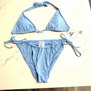 Sanctuary Swim Bikini Womens Size Large String Triangle High Rise 2 Piece NWT